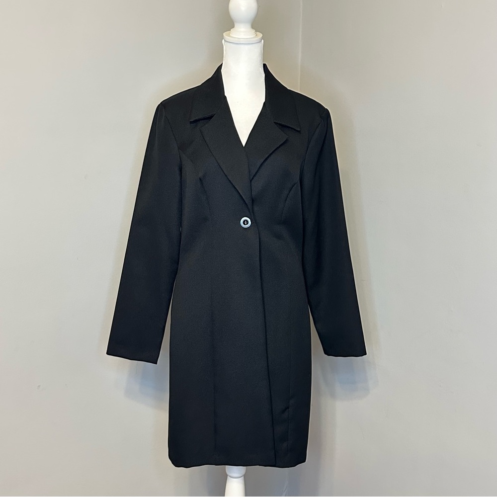 Vintage City Triangles Black Dress Jacket